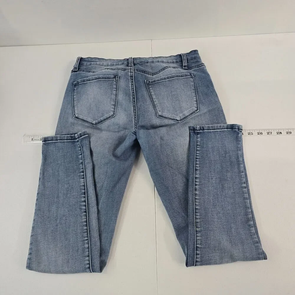 Kancan Chanel High Rise Ankle Skinny‎ Jeans w11 29 blue denim womens light 6105